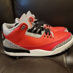 Jordan Cement 3. Red. In Good Condition without Box. Size 13.